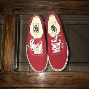 Worn ONCE Red vans
